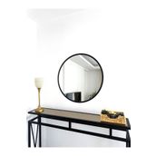EFFE YAPI DEKOR Siyah Metal Çerçeveli 50 Cm Yuvarlak Ayna