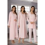 Effortt 2405 Açık Pembe Renk 4'lü Lohusa Seti