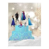 Ege Pastacılık Elsa Frozen Pasta süsü Figür set uzun kürdan 6 adet