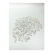 Egem aksesuar 50 Adet Gümüş Renk Metal 502 Papağan Kilit-kapama (12x6mm)