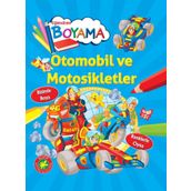 Eğlendiren Boyama - Otomobil ve Motosikletler - Parıltı Komisyon