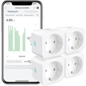 Eıghtree Wi-Fi Akıllı Priz 4'lü Paket , Alexa, Google Home ve Smartthings Uyumlu - 4 Adet