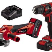 Einhell TC-TK 18 li Akülü Kit Şarjlı Matkap + Şarjlı Taşlama Seti