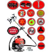 Eisenn Alman Br520-14 X Pro Sırt Tırpan+ Akrobat Çapalama + Toprak Eşeleme 14 Parça Full Set
