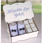 Ejoya 89251 Kişiye Özel Nazarlı Hoşgeldin Bebek Hediye Seti