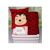 EJOYA Ahşap Sandıkta Kişiye Özel Yastık Ve Battaniye Bebek Hediye Seti 109567