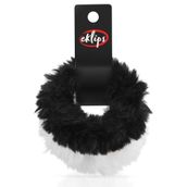Eklips Peluş Siyah Beyaz 2'li Toka