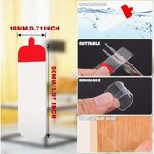 EkoAlışverişDünyam 60 Parça Kolay Açılır Güçlü Çift Taraflı Bant 18MM*50MM (5510)