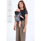 Ekonomik Bebek Kanguru - Ergonomik Konfor, Kolay Kullanım ve Modern Tasarım - Gri