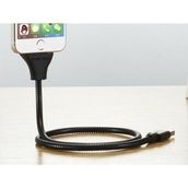 Elba MK66S Metal Micro Stand Kablo Siyah Android Telefon Tutucu
