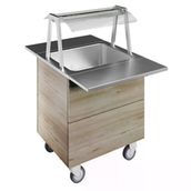 Electrolux Professional Lambalı Servis Rafı Ve Paslanmaz Çelik Tepsi Kaydırma, Y= 900 Mm F01h2aw04s