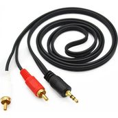 Electroon 2RCA 3.5 mm 5 m Gold Stereo Aux Kablo