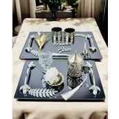 Elegance Nişan Tepsisi ve Söz Nişan Tepsisi BEYAZ-GÜMÜŞ
