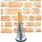 Elegancev Ahşap Saplı Silikon Tabanlı Çelik Konik Rende