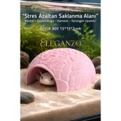 eleganzo Sürüngen ve Kemirgen Saklanma Alanı Hamster Axolotl Kaplumbağa Leopard Gecko Mağarası Teraryum Dekoru 15x15x7 cm