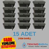 Elektroplast Fare Yemleme Istasyonu 15 Adet (Yem Dahildir)
