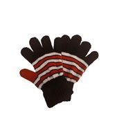 Eleven Market Kışlık Erkek Çocuk Eldiveni Kırmızı Siyah 4-8 Yaş