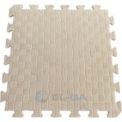 Elga Tatami Eva Zemin Minderi 50X50X1,3 cm Çocuk Oyun Spor Yoga Pilates Puzzle Kare Desen - Bej