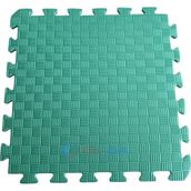 Elga Tatami Eva Zemin Minderi 50X50X1,3 cm Çocuk Oyun Spor Yoga Pilates Puzzle Kare Desen - Koyu Yeşil