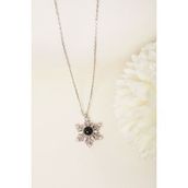 Elika Silver 925 Ayar Gümüş 100 Dilde Seni Seviyorum Yazılı Kar Tanesi Kolye