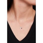 Elika Silver 925 Ayar Taşlı Ruby Kuş Model Kadın Gümüş Kolye