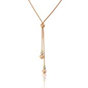 Elika Silver Kadın 3 Renk Dorika Toplu 925 Ayar Gümüş Kolye