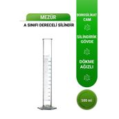 elischem Mezür 500 ml A Sınıfı Uzun Form Hexagonal Cam Taban