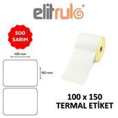 Elit Rulo 100x150 500 Adet Termal Barkod Etiketi