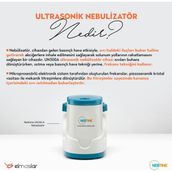 Elmaslar UN300A Ultrasonik Nebulizatör Taşınabilir Şarjlı Cihaz Sessiz Çalışma ile Hızlı Tedavi
