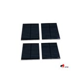 ELPAŞ ** 4 Adet** Mini Solar Güneş Paneli 2v 200 Ma Monokristal