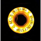 Emas Bet60led1 24v 60 mm Plastik Etiket Ledli Acil Stop