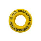 Emas BET60LED1 60 mm Acil Stop 24V AC/DC Plastik Ledli Tr-İng Kumanda Butonu