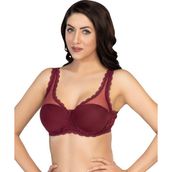 Emay 172B Bordo Pedli Dantelli Balenli Minimizer Sütyen