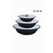 emaye market Emaye hamur legeni salata köfte kısır karıştırma kabı derin tabak 3lü set