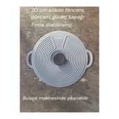 EMPA A V M 20 cm silikon tencere, borcam, güveç kapağı