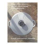 EMPA A V M 28 cm silikon tencere, borcam, güveç kapağı