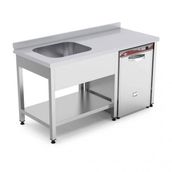 Empero EMP.E.72085-1EMT-R Alt Raflı Sağ 200x70x85 cm Tek Evyeli Tezgah