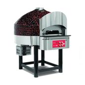 Empero Emp.Spo.02-Br-Lpg Gazlı Döner Tabanlı 9 Pizza Kapasiteli Siyah,Kırmızı Lpgli Pizza Fırını