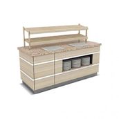 Empero GLT.ESU.07 220x90x90/150 cm Galata Ekmek Servis Ünitesi