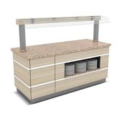Empero GLT.NTR-N.04 160x90x90/155 cm Galata Nötr Nefeslikli Servis Ünitesi