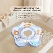 Empressco Bigstoy Bebek Boyun Simidi 0-12 Ay - Güvenli Bebek Yüzme Boyunluğu - Şişme Bebek Deniz Simidi Mavi Ayıcık - Fiyatı, Yorumları - --