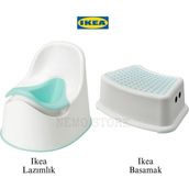 Empressco Ikea Nemostore Ikea Lockıg Lazımlık, Turkuaz +Försıktıg Çocuk Basamağı, Beyaz-Turkuaz, 37X13 cm - Fiyatı, Yorumları - Altın