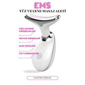 Ems Yüz Ve Çene Masaj Aleti Bataryalı Beyaz - Pembe