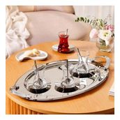 Emsan Abbie 19 Parça Platin Çay Seti