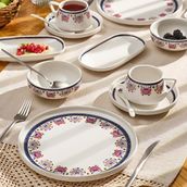 Emsan Ethnic Pink Porselen 32 Parca 6 Kisilik Kahvalti Takimi