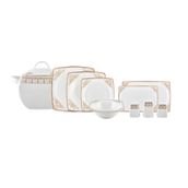 Emsan Fine Bone Masal Gold 61 Parça Yemek Takımı