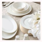 Emsan New Bone Frezya 56 Parça 12 Kişilik Yuvarlak Gold Yemek Takımı