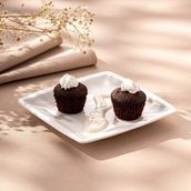 Emsan Pamukkale Kare Tabak 14 cm - 1 lt - Beyaz