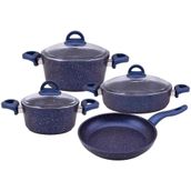 Emsan Premium Blue Pearl 7 Parça Granit Tencere Seti