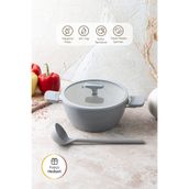 Emsan Swiss Cyrstal RS Gri 24 cm Derin Tencere